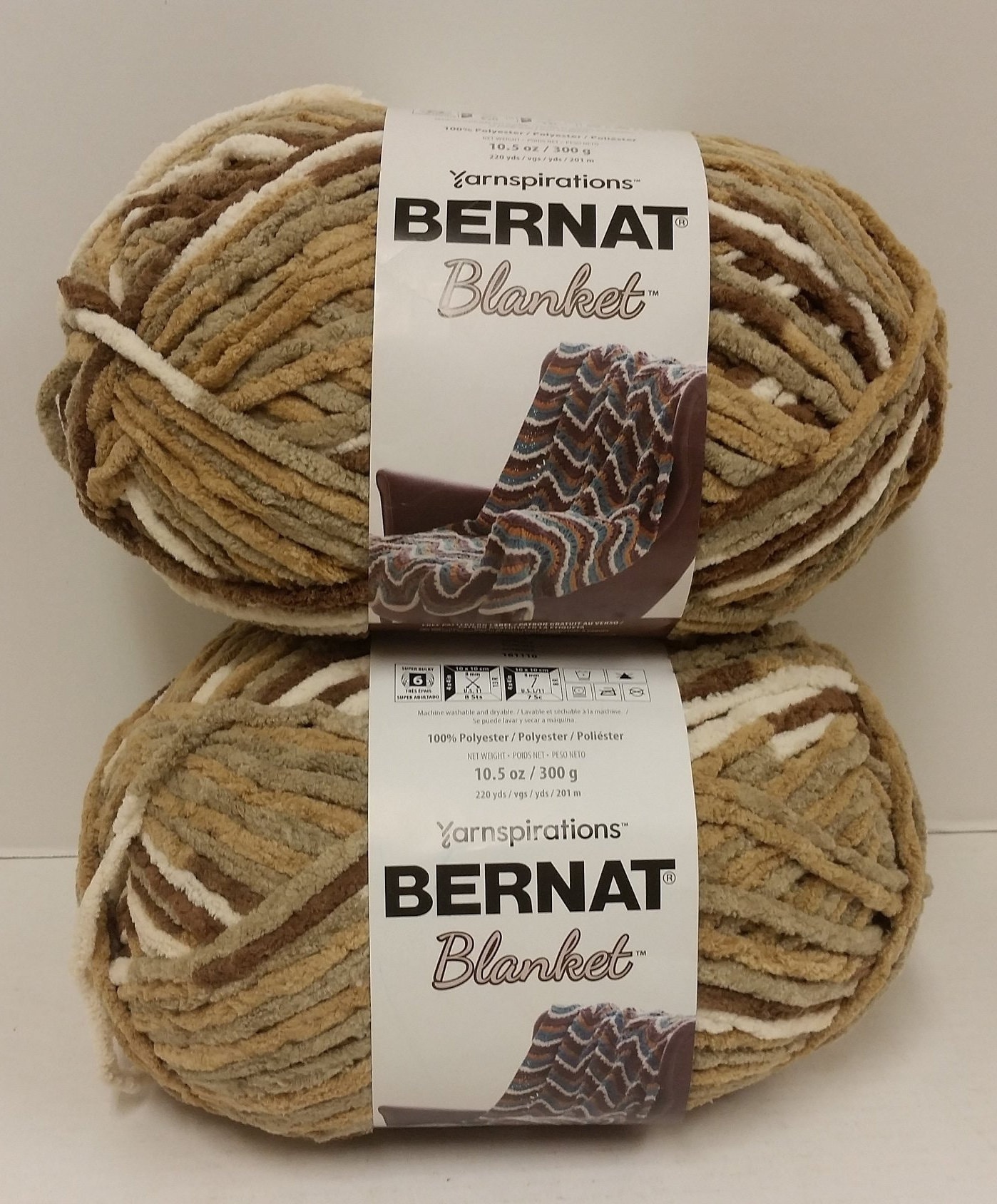 1 Skein Bernat Blanket Yarn Country Blue 2016-02-011 