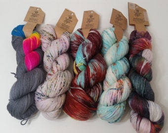 Authentic Hand-Dyed Yarn, 3.5oz, 400yds- some untwisted
