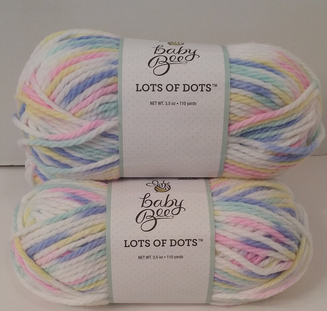 1 Skein 7 Skeins Available Baby Bee Lots of Dots Yarn Etsy