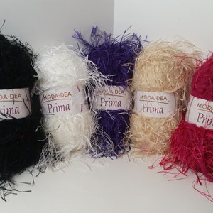 Moda Dea Fuzzy Yarn Skein Knitting / Crochet Choose Fur 