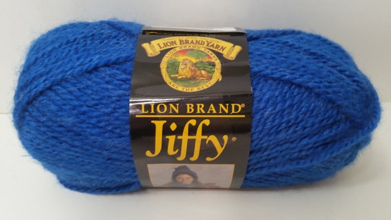 1 Skein 1 Full no Label and 1 Partial Skein Available, Dye Lot 26170 Lion Brand  Jiffy Yarn, Royal, 3oz/85g, 135y/123m and 2.1oz -  Israel