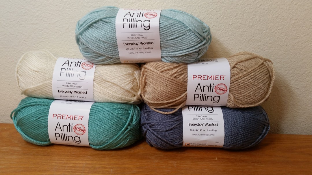 Premier Anti-pilling Worsted Yarn: 3oz, 100% Acrylic - Etsy