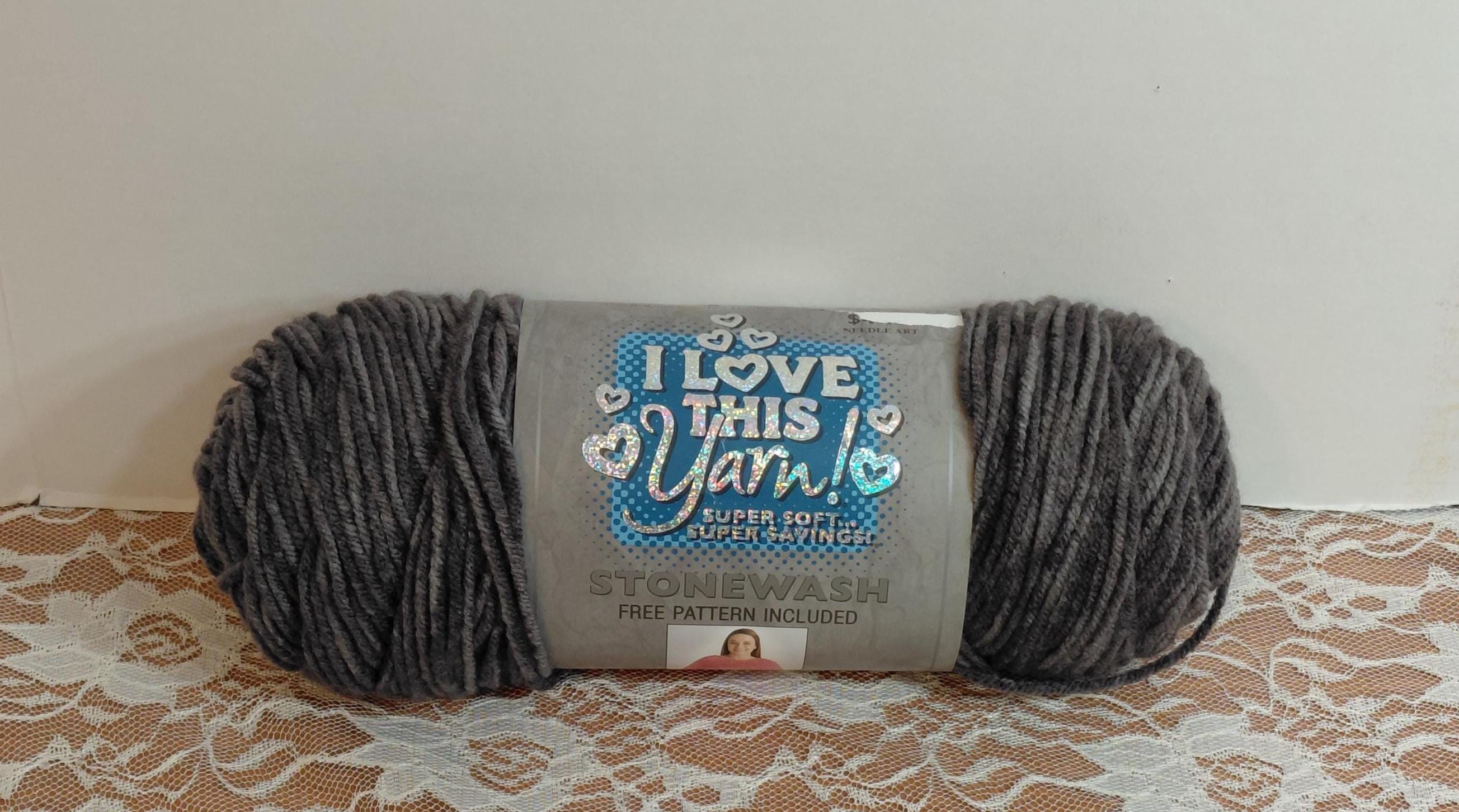 【美品】heve Tinker Knit gray グレー I Love This Yarn, Dark Gray (black, Grays) Acrylic - 252 Yds