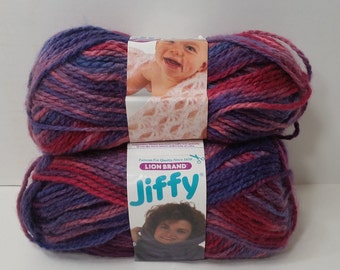 1 Skein 14 Skeins Available, Dye Lot 42658 Lion Brand Jiffy Yarn