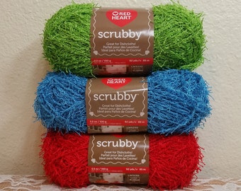 Fio Red Heart Scrubby: Fio de poliéster para pano de prato (100g/3,5oz)