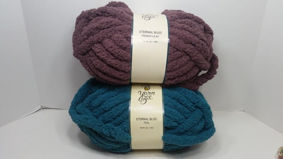 1 Skein 12 Teal Skeins Available Yarn Bee Eternal Bliss Yarn, 8oz/226g,  28yds/25.6m, Jumbo 7, Polyester 