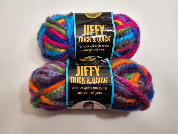 1 Partial Skein 2 Colors Available Lion Brand Jiffy Thick & Quick,  Catskills, Cascade Mountains, 100% Acrylic, Machine Wash and Dry -   Ireland