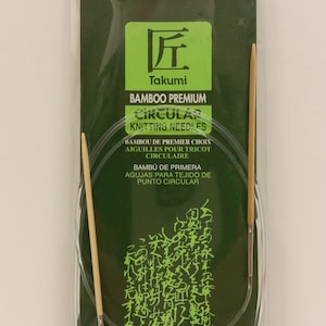 Clover Takumi Bamboo Circular Knitting Needle Size 1 (2.25mm) 48 inches long