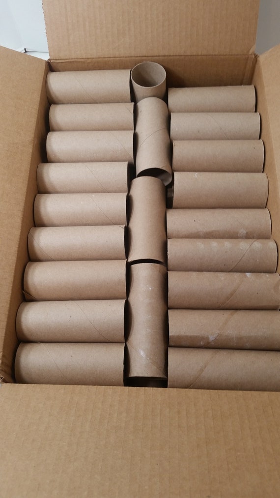 43 Cardboard Toilet Paper Tube Rolls, 1 Set of 43, Cardboard Craft