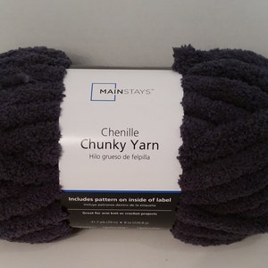 1 Skein 3 Skeins Available Mainstays Chenille Chunky Yarn, Heritage Russet,  Lot 20N 8oz/226.8g, 31.7y/29m, Polyester, Super Bulky 6 