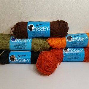 Vintage Dawn Odyssey Yarn: Full/Partial Skeins, Kodel Polyester (1.7-3oz)