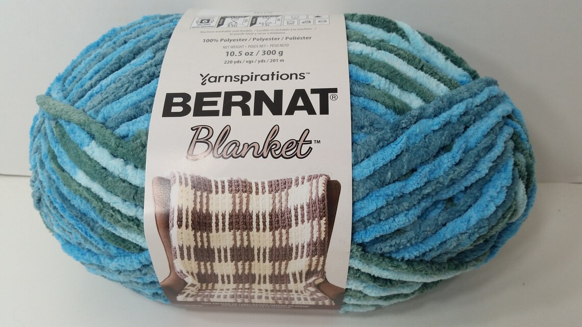 1 Skein 10 Skeins Available Bernat Blanket Yarn Stormy Etsy