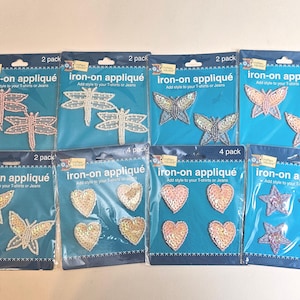 Crafters Square Aufbügeln Perlen / Pailletten Applikationen