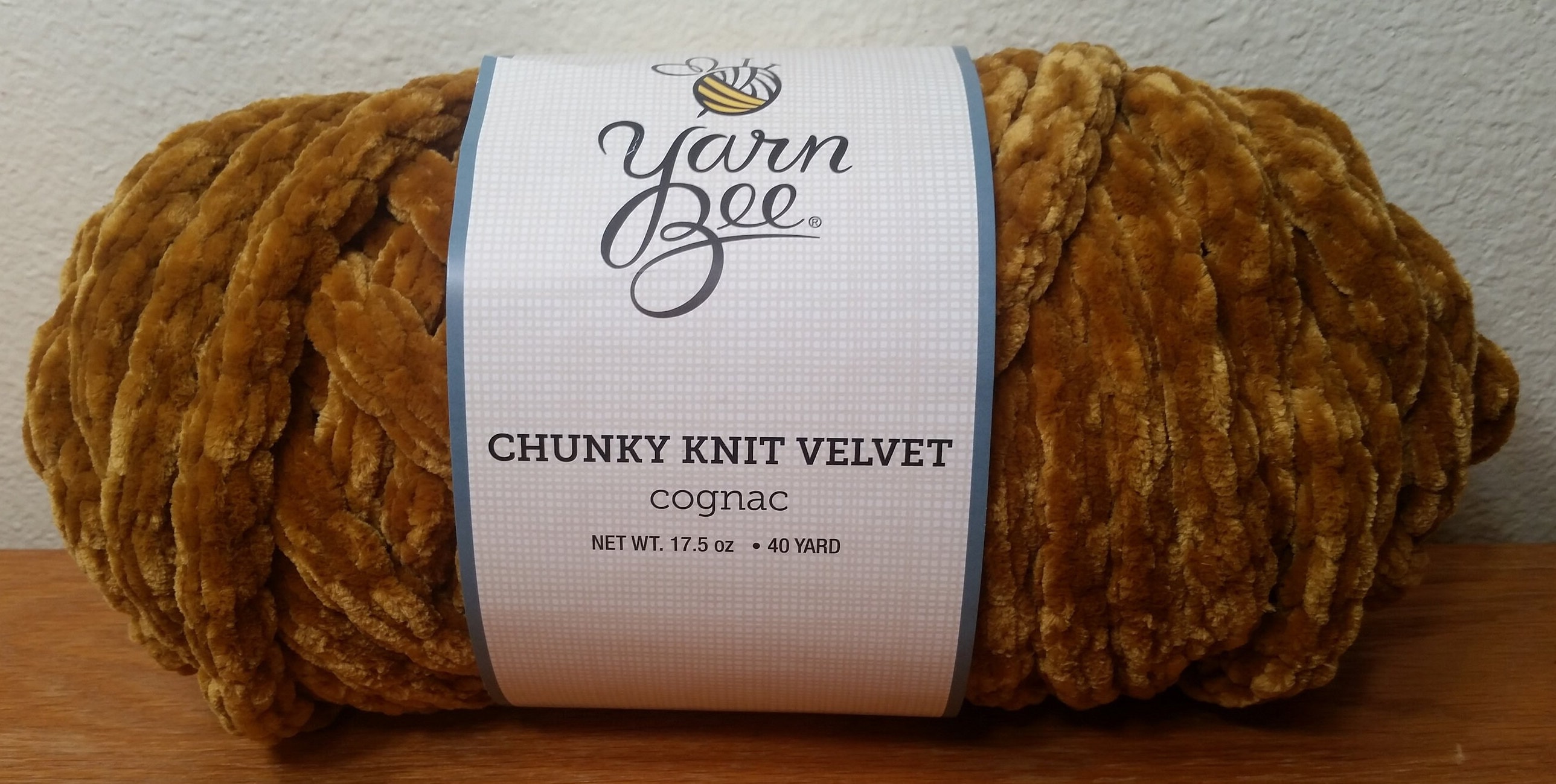 1 Skein 2 Skeins Available Yarn Bee Chunky Knit Velvet Yarn Cognac 17.5oz 497g 40y 37m Jumbo 7 Polyester Etsy
