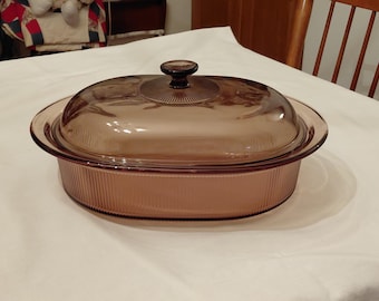 Assadeira Corningware Visions Pyrex (4 Qt 34B) com tampa (16 Pyrex V34C)