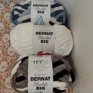 Bernat-deken groot garen: 3 kleuren, jumbo 7 (10,5 oz/32yds)