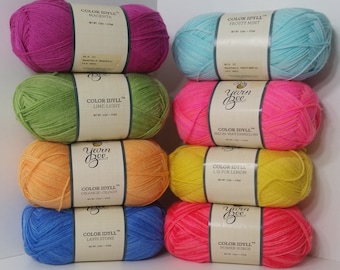 Color Idyll Yarn Bee: Merino Wool Blend, 415 Yds - Etsy