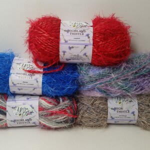 1 Skein (8 Tweed, 0 Campbell, 0 McCullough, 0 Duncan, 0 Lavender/Teal without label, Skeins Available)Yarn Bee Highland Thistle Yarn, 3.5oz