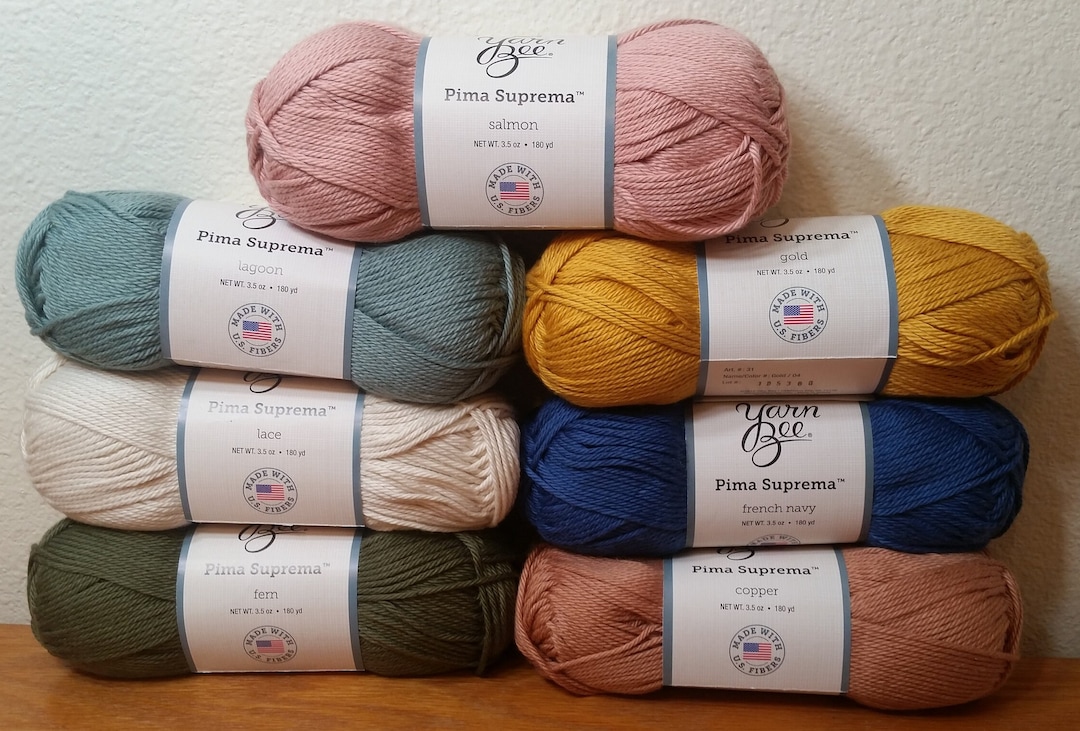 1 Skein Skeins Available From 7 Colors Yarn Bee Pima Suprema Yarn, 3