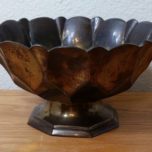Footed Brass Bowl Etsy