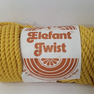 Elefant Twist Macrame and Craft Cord, 50yds: Olefin Fiber