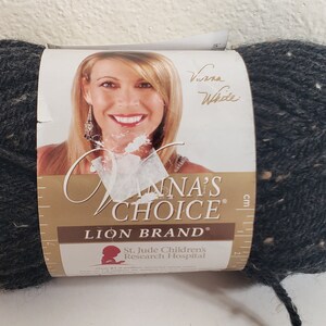 Vanna&#39;s Choice Yarn: Obsidian Black Tweed, Medium 4 Weight