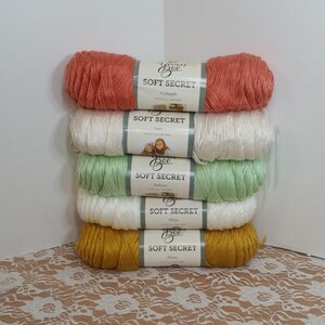 Soft Secret Yarn Bee, Several Colors, 6oz, 300yds, Medium 4