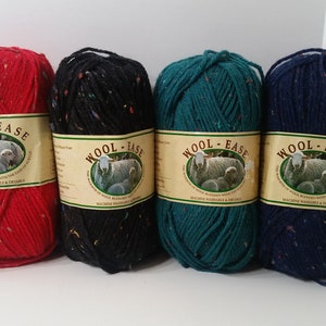 1 Strang (Insgesamt 20 Stränge in 3 Farben erhältlich) Lion Brand Wool-Ease Sprinkles Garn, 3oz/85g, 197y/180 m 4 Ply, Wollmischung
