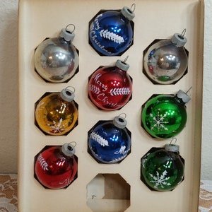 ヴィンテージガラスピラミッドクリスマスオーナメント、Rauch