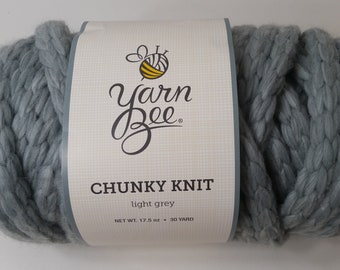 Yarn Bee chunky Blanket (6) light grey - arts & crafts - by owner - sale -  craigslist