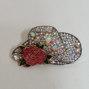 Strass Western-Hut Brosche/Anstecker