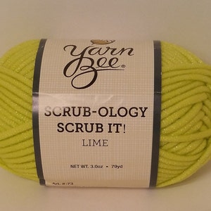 Scrub-Ology Scrub it! Yarn Bee, Lime , 3oz/85g, 79yds/73m, Bulky 5