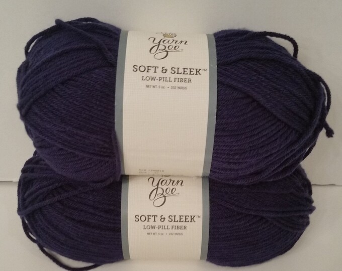 1 Skein Dye Lot 627782 Yarn Bee Soft & Sleek Lowpill Fiber Etsy