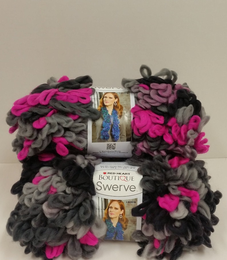 Galaxy 11 yds10m Dye Lot 321 12 Skeins Available 1 Skein Bulky 6; Boa Yarn Red Heart Boutique Swerve Yarn 3.5oz100g