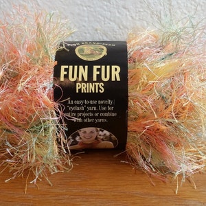 Lion Brand Fun Fur Prints Garn: Wimpern Garn