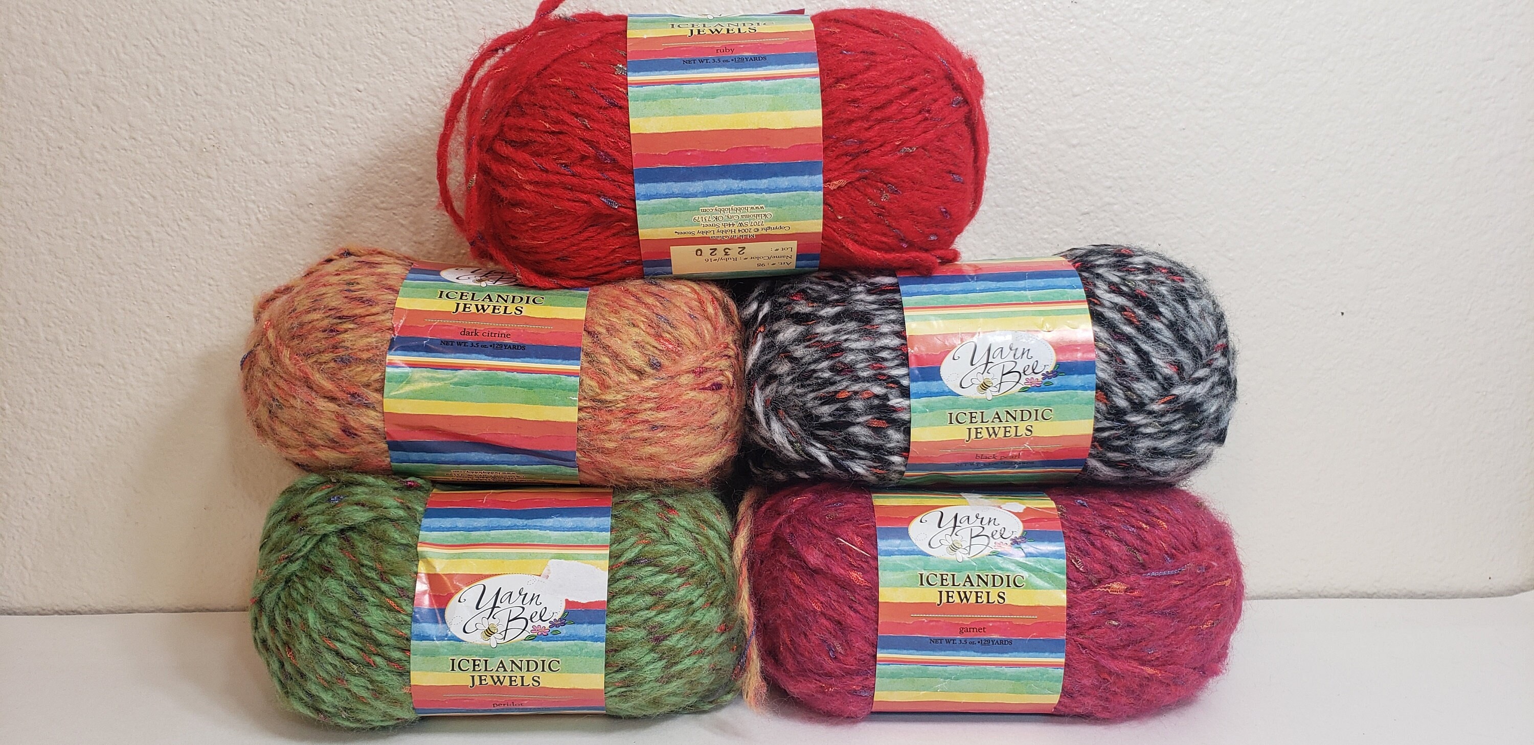 Icelandic Jewels Yarn Bee: Bulky Acrylic Blend, 129 Yds - Etsy