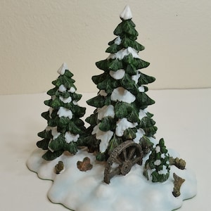 Dept 56 スノービレッジアクセサリー、ワゴンホイール パイングローブ #52617; 返品不可