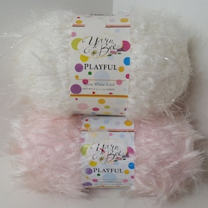 Playful Yarn Bee: Eyelash Texture, Snow White or Ice Princess