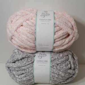 1 Skein ( 26 Toy Elephant & 15 Pink-A-Boo Skeins Available) Baby Bee Cuddly One Yarn, 8oz/226g, 33yds/31m, Jumbo 7
