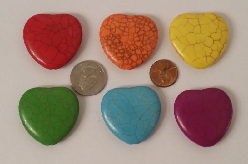 1 Set of 5 Heart With a 1/2 Inch Neodymium Rare Earth Etsy