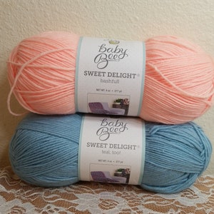 1 matassa di filato Baby Bee Sweet Delight, 4oz/115g, 377yds/345m, Light 3, acrilico, poliammide, lavaggio in lavatrice/asciugatura