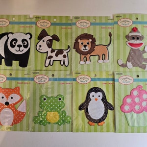 Creations of Grace Fabric Iron-On Appliques: Animal & Food Wearable Art