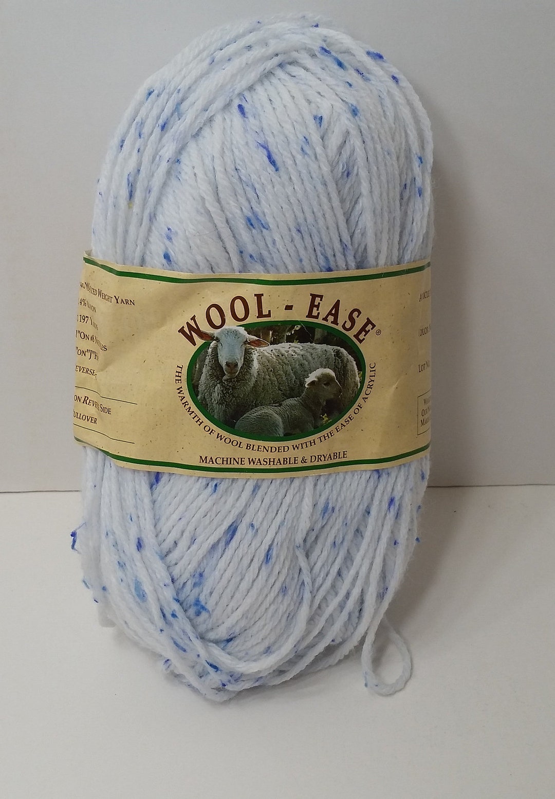 1 Skein 2 Skeins Available Lion Brand Wool-ease Yarn, Color Wedgewood, Dye  Lot 11092, 3 Oz/85g, 197yd, 4 Ply Worsted Weight, Wool Blend -  Canada