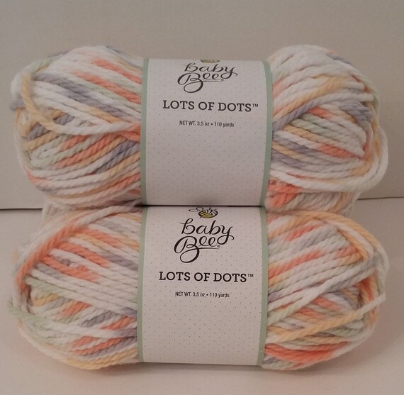 1 Skein 5 Skeins Available Baby Bee Lots of Dots Yarn Dew Etsy