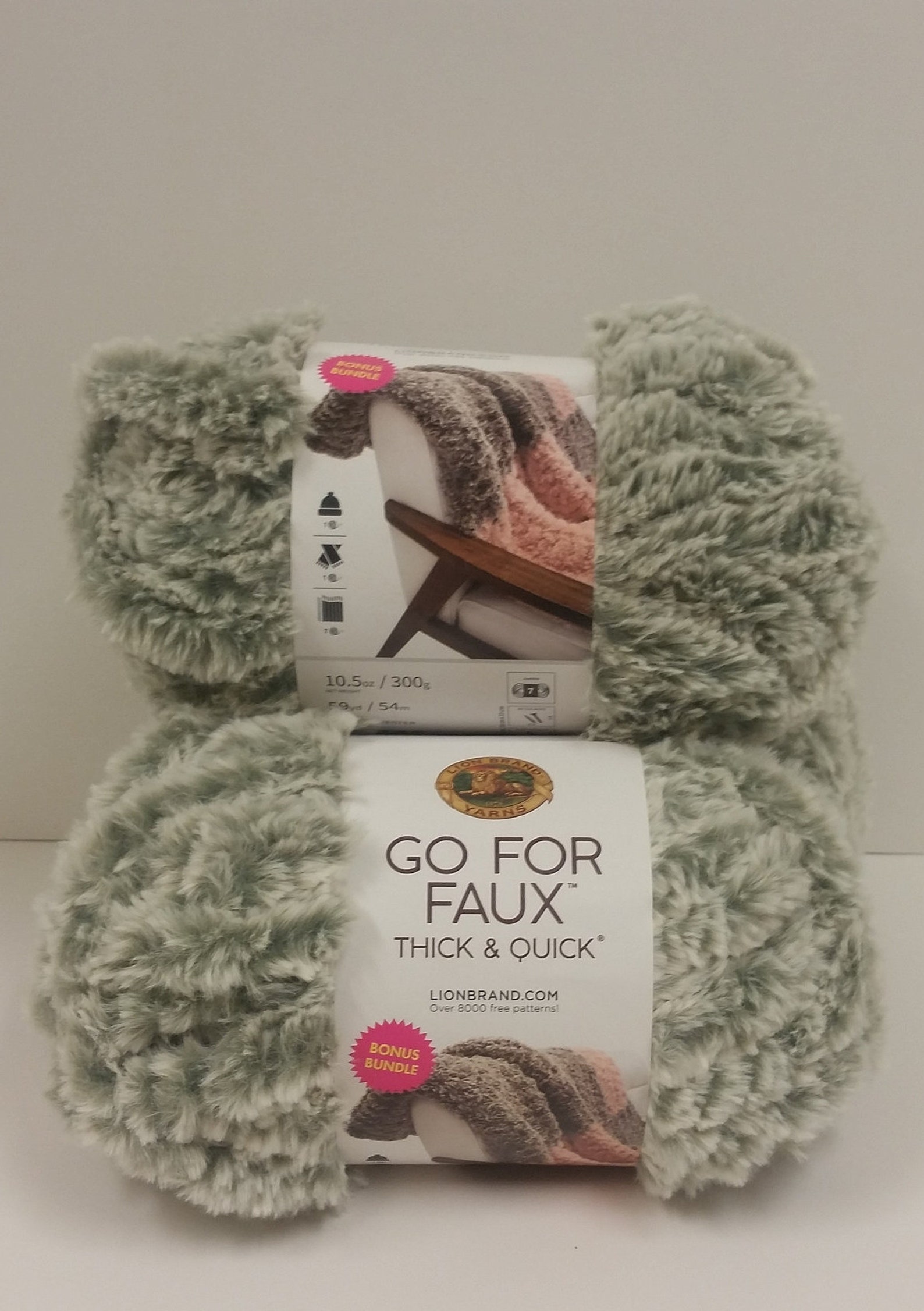 10.5oz/300g Lion Brand Go For Faux Thick and Quick Yarn Color Etsy