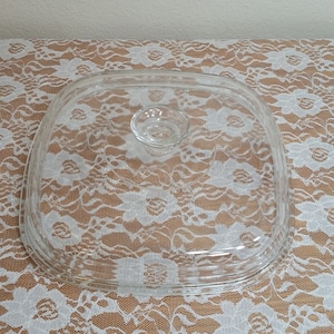 Pyrex Lid A 12 C for Corning Ware Dish, 10 3/8 inches square