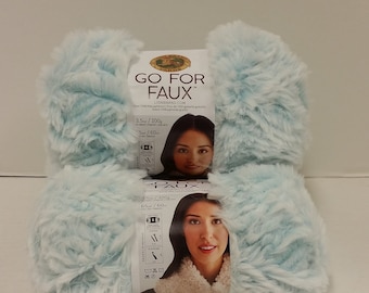 Lion Brand Go For Faux Yarn: Blue Bengal, Super Bulky 6