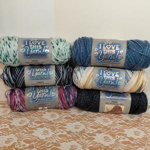 I Love This Yarn Print/Ombre, Acrylic, 5oz, 252yds, Medium 4