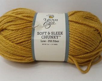 Yarn Bee Soft & Sleek Chunky, Lot of 2, Color is Spice, 211 yds ea, NEW