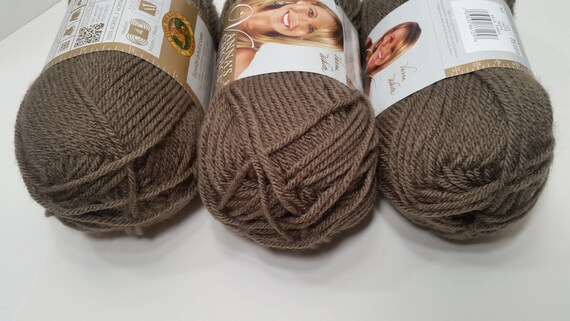 Lion Brand Yarn (1 Skein) Vanna's Choice Yarn, Taupe